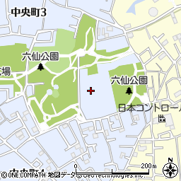 東京都東久留米市中央町3丁目周辺の地図