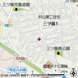 東京都武蔵村山市三ツ藤1丁目59-13周辺の地図