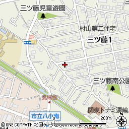 東京都武蔵村山市三ツ藤1丁目59-7周辺の地図