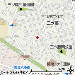 東京都武蔵村山市三ツ藤1丁目59周辺の地図