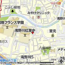 東京都北区滝野川5丁目54-12周辺の地図