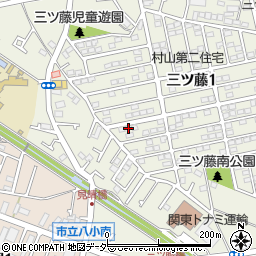東京都武蔵村山市三ツ藤1丁目59-6周辺の地図