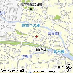 東京都東大和市高木3丁目291-1周辺の地図