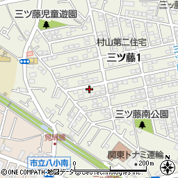 東京都武蔵村山市三ツ藤1丁目59-4周辺の地図
