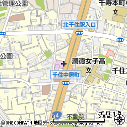 東京都足立区千住中居町17周辺の地図