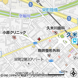 麺匠 和蔵 久米川店周辺の地図