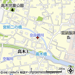 東京都東大和市高木3丁目256周辺の地図