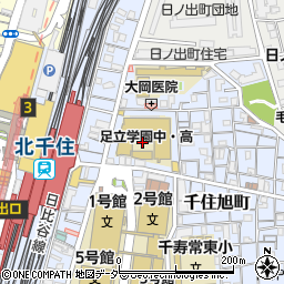 東京都足立区千住旭町40周辺の地図
