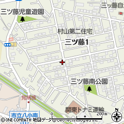 東京都武蔵村山市三ツ藤1丁目59-1周辺の地図