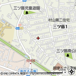 東京都武蔵村山市三ツ藤1丁目58-18周辺の地図