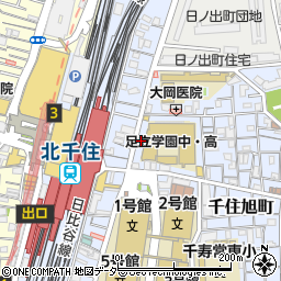 ＥＹＥＬＡ　北千住店周辺の地図