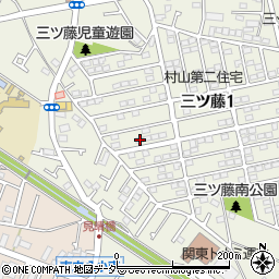 東京都武蔵村山市三ツ藤1丁目58-13周辺の地図