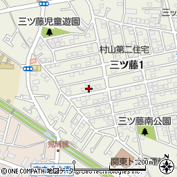 東京都武蔵村山市三ツ藤1丁目58-14周辺の地図