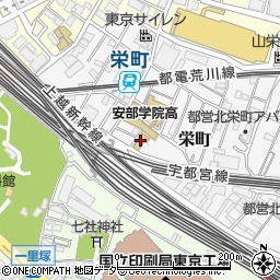 北区　栄町こどもセンター周辺の地図
