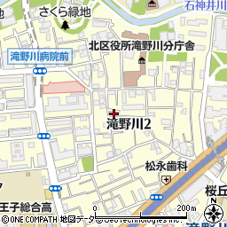 東京都北区滝野川2丁目38-5周辺の地図
