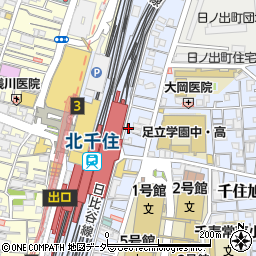 千寿籠太 北千住店周辺の地図