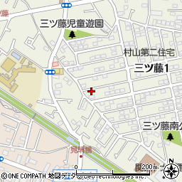 東京都武蔵村山市三ツ藤1丁目58-8周辺の地図