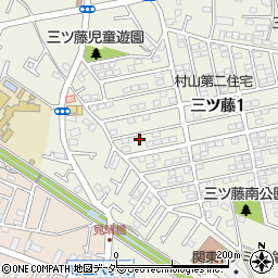 東京都武蔵村山市三ツ藤1丁目58-19周辺の地図
