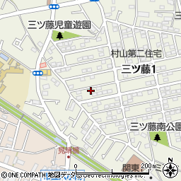 東京都武蔵村山市三ツ藤1丁目58-6周辺の地図