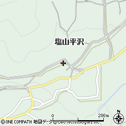 山梨県甲州市塩山平沢443周辺の地図