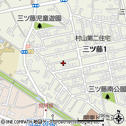 東京都武蔵村山市三ツ藤1丁目58-5周辺の地図