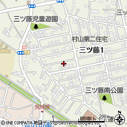 東京都武蔵村山市三ツ藤1丁目58-4周辺の地図
