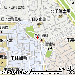 東京都足立区日ノ出町13周辺の地図