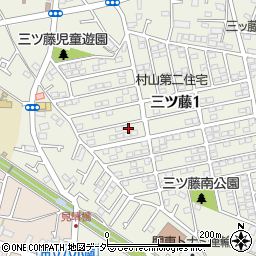東京都武蔵村山市三ツ藤1丁目58-3周辺の地図