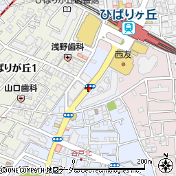 ひばりヶ丘駅入口周辺の地図