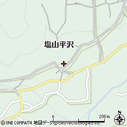 山梨県甲州市塩山平沢450周辺の地図