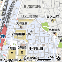 東京都足立区千住旭町36周辺の地図