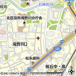東京都北区滝野川2丁目46周辺の地図