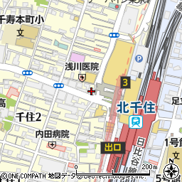 マツモトキヨシ北千住駅前店周辺の地図