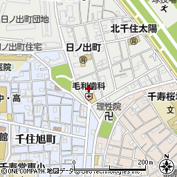東京都足立区日ノ出町12周辺の地図