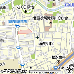 東京都北区滝野川2丁目33周辺の地図