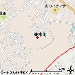 千葉県成田市並木町周辺の地図