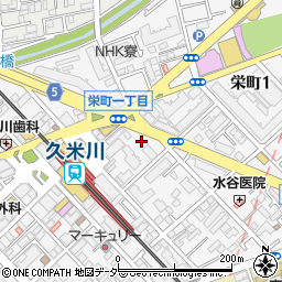 久米川駅前パーキング周辺の地図