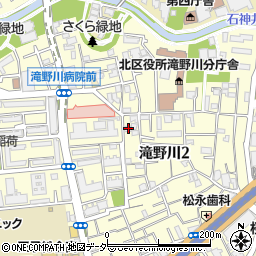 東京都北区滝野川2丁目33-4周辺の地図