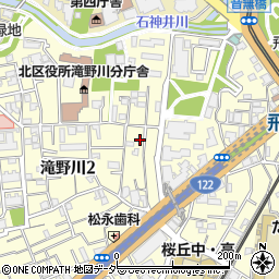 東京都北区滝野川2丁目46-12周辺の地図
