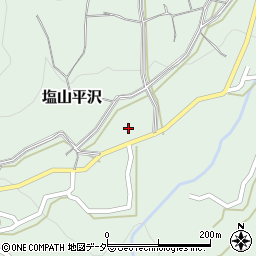 山梨県甲州市塩山平沢612周辺の地図