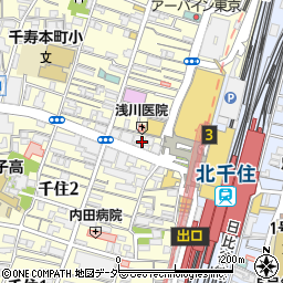 カラオケ館 北千住駅前店周辺の地図