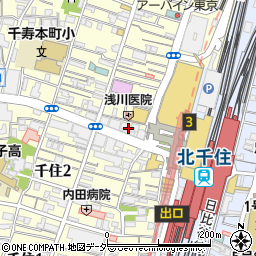 カラオケ館 北千住駅前店周辺の地図