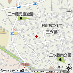 東京都武蔵村山市三ツ藤1丁目53-21周辺の地図