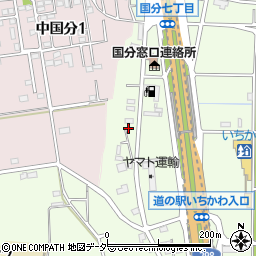 千葉県市川市国分6丁目20-1周辺の地図