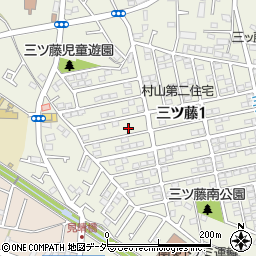 東京都武蔵村山市三ツ藤1丁目53-17周辺の地図