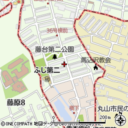 藤台第二公園周辺の地図