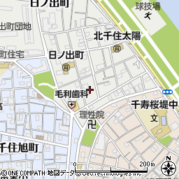 東京都足立区日ノ出町11周辺の地図