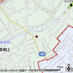 東京都東村山市恩多町1丁目45周辺の地図