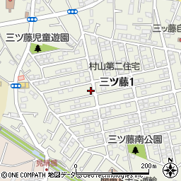 東京都武蔵村山市三ツ藤1丁目53-19周辺の地図