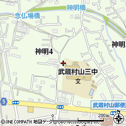 東京都武蔵村山市神明4丁目82-6周辺の地図